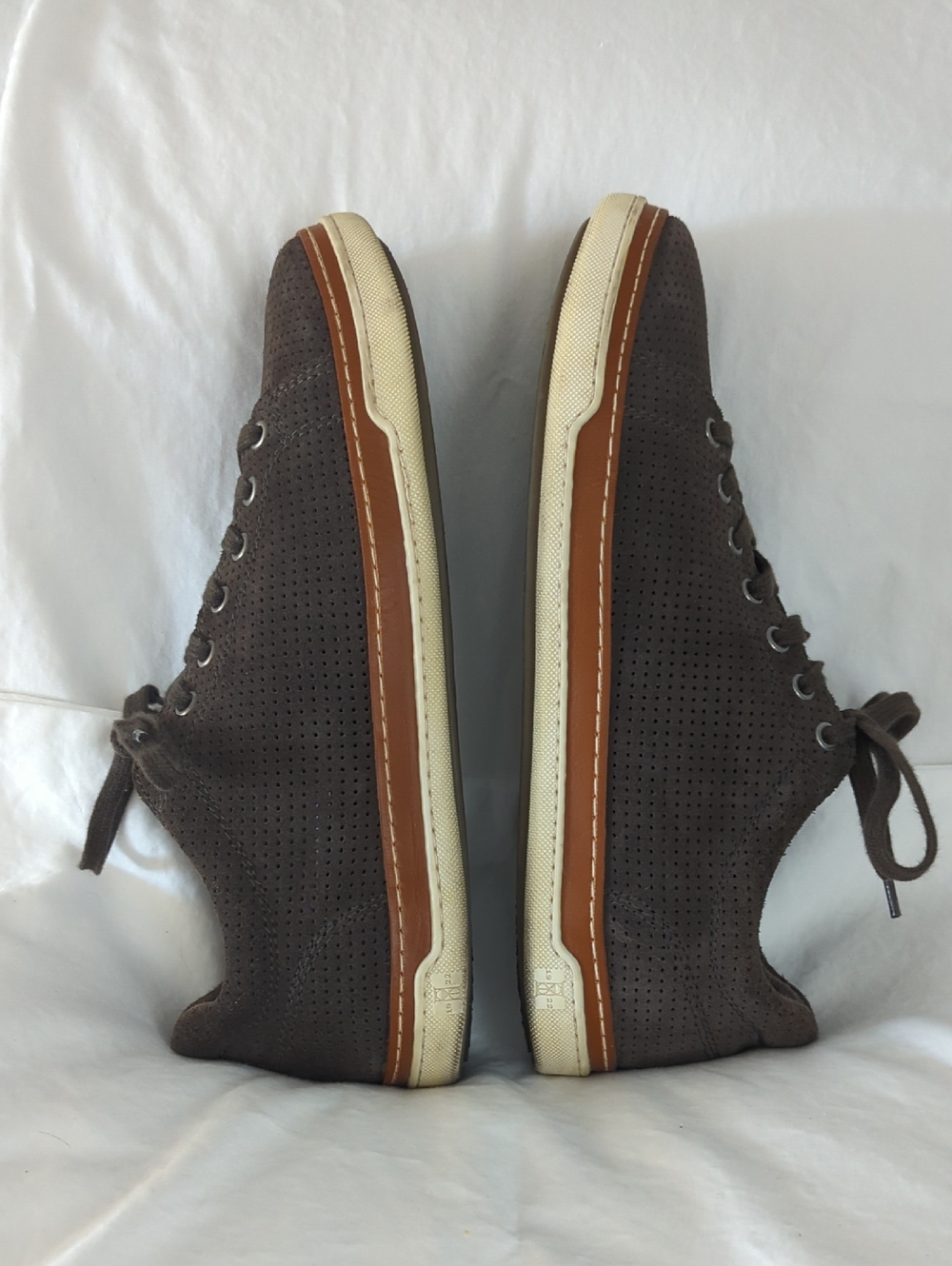 ALLEN EDMONDS Porter City Derby Sneaker Mens 9 D Brown Suede - Picture 4 of 11
